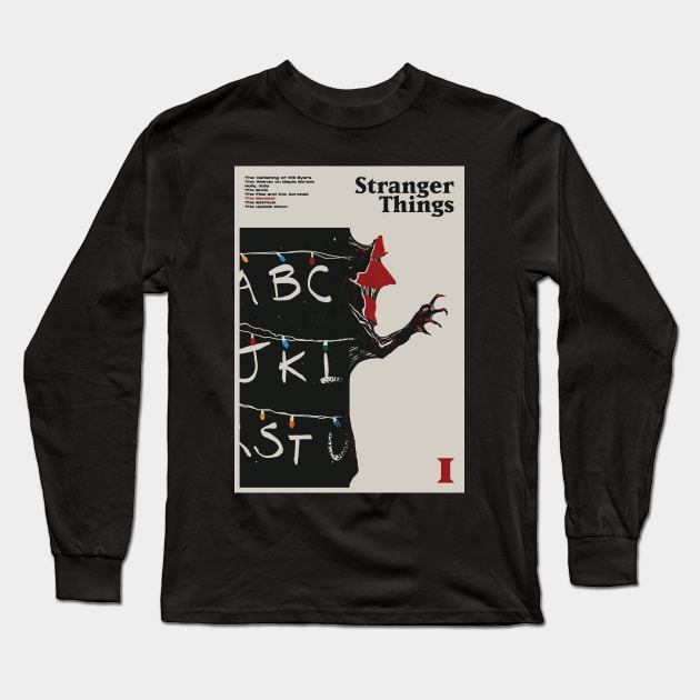 Stranger Things Season 1 Poster Art Long Sleeve T-Shirt by chuuyatrash
